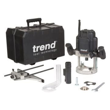 Trend T12EK 2300W 1/2" Variable Speed Plunge Router 230V