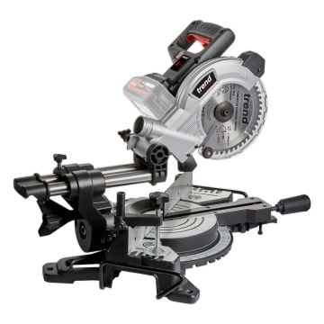 Trend T18S/MS184B 18v TXLI Cordless Brushless 184mm Single Bevel Mitre Saw Body Only