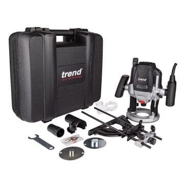 Trend T7EK 2100W 1/2" Variable Speed Router 240v In Kit Box