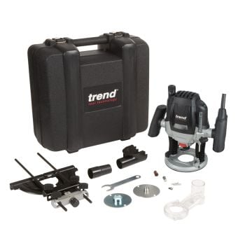 Trend T7ELK 1750W 1/2" Variable Speed Plunge Router 110v In Kit Box