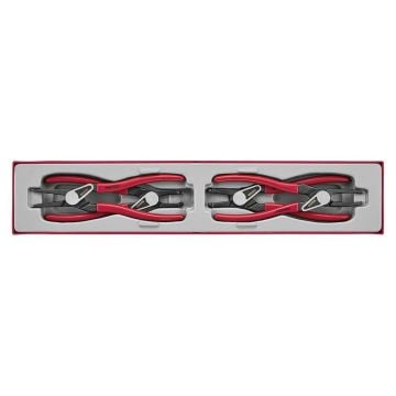 Teng Tools TTX474-9E 40-100mm Circlip Plier Set Pro x4 Pcs