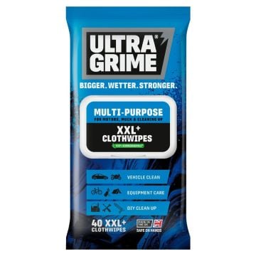 UltraGrime Life 5411 Multi-Purpose Original XXL+ Cloth Wipes Inc 40 Wipes
