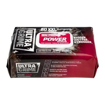 UltraGrime Pro 5920 XXL Power Scrub Cleaning Wipes Inc 80 Wipes