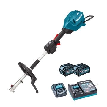 Makita UX01GD201 40v Max XGT Brushless Split-Shaft Multi Tool Motor Inc 2x 2.5Ah Batts