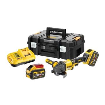 DeWalt DCG418X2-GB 54v XR FLEXVOLT Brushless 125mm Angle Grinder Inc 2x DCB547 Batts