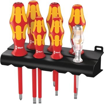Wera 160 i/165 i/7 VDE Kraftform Plus Lasertip Screwdriver x7 Pc Set