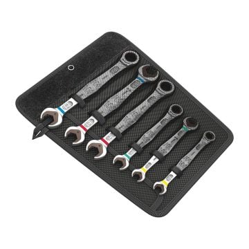 Wera Joker Combi Ratchet & Double Open-End Spanner Metric x6 Pc Set