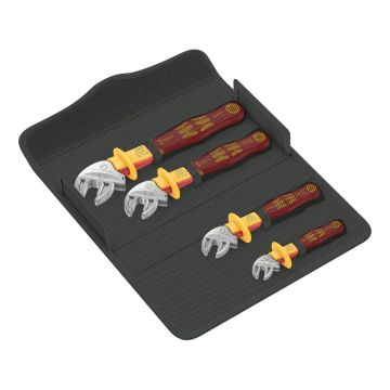 Wera 6004 Joker VDE 4 VDE-Insulated Self-Setting Spanner Set 1 x4 Pcs XS-L 05020170001