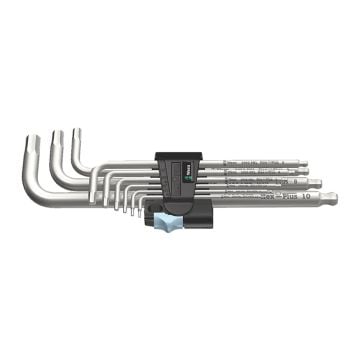 Wera 3950/9 Hex-Plus Stainless 1 L-Key Set Metric x9 Pcs 05022720001