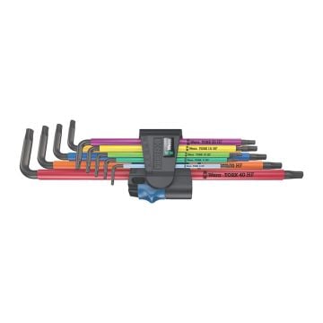 Wera 967/9 TX XL Multicolour HF 1 Long L-Key Set x9 Pcs 05024470001