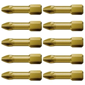 Wera 056910 855/1 TH Pozidriv Torsion PZ 1 Extra Hard Driver Bit 25mm Pack of x10