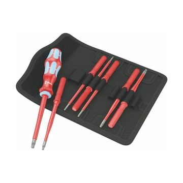 Wera Kraftform Kompakt VDE Stainless 8 Extra Slim 1 TORX Screwdriver Set x8 Pcs 05059040001