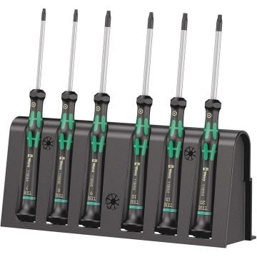 Wera Kraftform 2067 Micro Screwdriver Set Torx Tip Set x6 Pcs