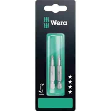Wera 855/4TZSB PZ1 x 50 Torsion Extra Tough Bit Pack x2 Pcs