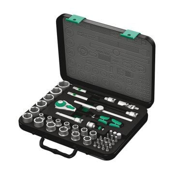 Wera 8100 SB 2 Zyklop 3/8" Speed Ratchet / Socket / Bit Set x43 Pcs 05003594001