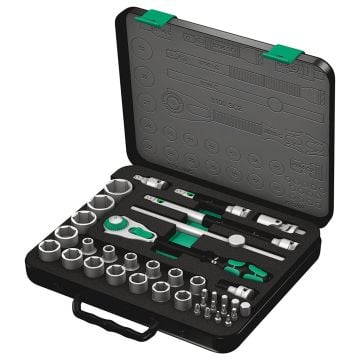Wera 8100 SC 2 Zyklop 1/2" Speed Ratchet / Socket / Bit Set x37 Pcs 05003645001
