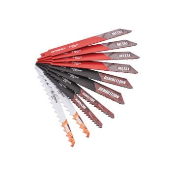 Faithfull SBSSET10C Reciprocating Saw Blade Set x10 Pcs