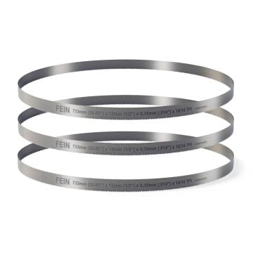 Fein 63502309000 744mm Bandsaw Blade For Metal And Plastic x3 Pcs