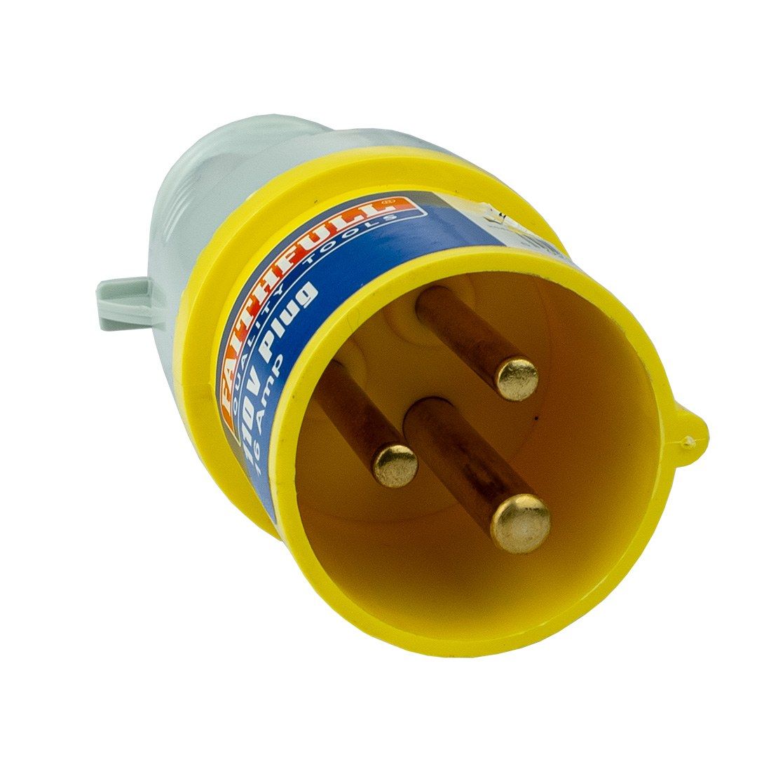 Faithfull 16amp Industrial Plug Yellow 110v 