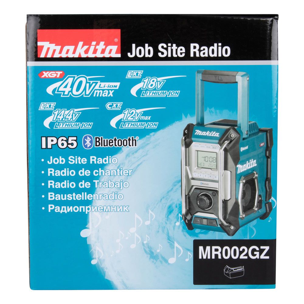 Makita MR002GZ01 Radio de chantier avec Bluetooth Li-ion 12 V 40 V max 