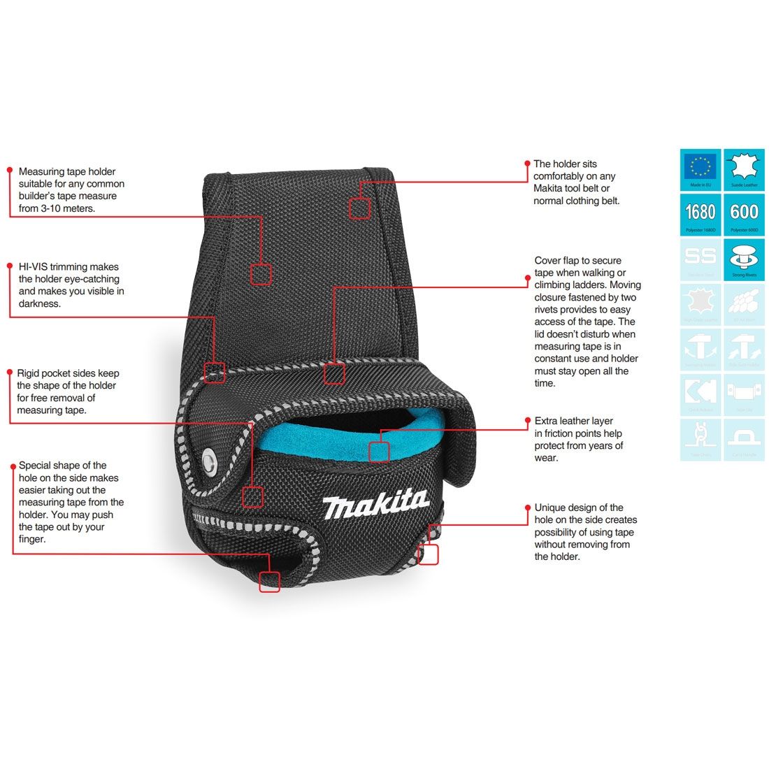 MAKITA TAPELINE HOLDER P-71831 #professional tape measure holder 