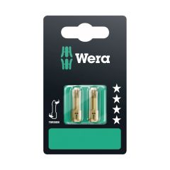 Wera 855/1 TH SB Pozi PZ2 x 25mm Extra Hard Torsion Screwdriver Bits Carded x2 Pcs