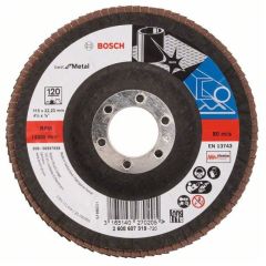 Bosch 120 Grit Flap Disc X571 Best for Metal Grinding 115mm 2608607319