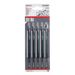 Bosch T344DP Jigsaw Blades for Wood Pack of 5 2608633A36