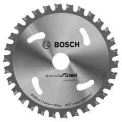 Bosch Standard for Steel Circular Saw Blade 136 x 1.6 / 1.2 x 20 mm T30