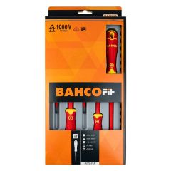 Bahco B220.015 BAHCOFIT Insulated PZ/SL Screwdriver Set 5 Pcs