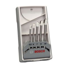 Bosch CYL-9 Glass & Ceramic Tile Drill Bit Set x5 Pcs 2608587170