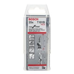 Bosch Jigsaw Blades T101B Pack of x25 2608633622