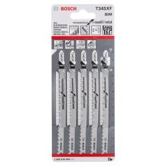 Bosch T345XF BIM Progressor Wood & Metal Jigsaw Blades x5 2608634994
