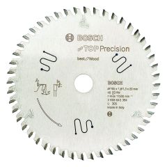 Bosch Top Precision Circular Saw Blade for Wood 165x20x48T