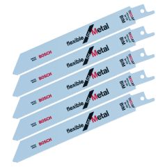 Bosch S922AF BIM Reciprocating Saw Blades For Thin Metal x5 2608656013