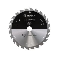 Bosch Standard for Wood Circular Saw Blade for Cordless Saws 165x1.5/1x20 T24