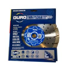 Duro DSBM-PT15 Base Diamond General Purpose Blade For Angle Grinders Twin Pack 230mm / 9" x2 Pcs