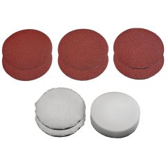 Einhell 2093233 Polishing Sanding Accessory Bonnets Pads x9 Pcs For CE-CP 18/180 Li 