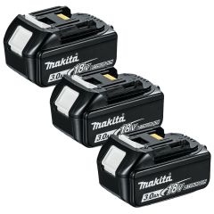 Makita BL1830X3 18v LXT 3.0Ah Li-Ion Battery Triple Pack