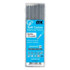 OX Tools P503203 Tuff Carbon Graphite Pencil Lead Pack x10 Pcs