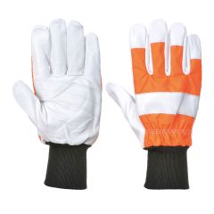 Portwest A290 Oak Chainsaw Protective Gloves (Class 0) Orange