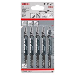 Bosch T144DP HCS Precision for Wood Jigsaw Blades x5 2608633A35