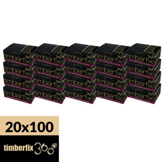 5.0 x 90 mm Timberfix 360 - High Performance Screws Pack of 2000 Pozi