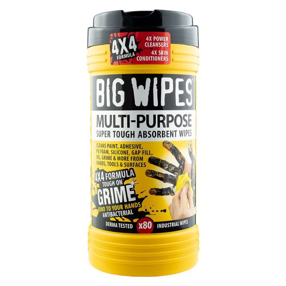 BIG WIPES Multi-Purpose 4x4 Wipes - Black Top