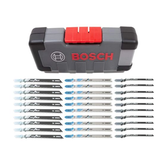 Bosch Wood/Metal Jigsaw Blade Set x30 Pcs 2607010903