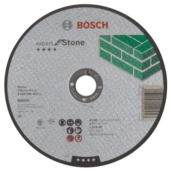 Bosch Straight Cutting Disc Expert For Stone Grinding 180mm 2608600323
