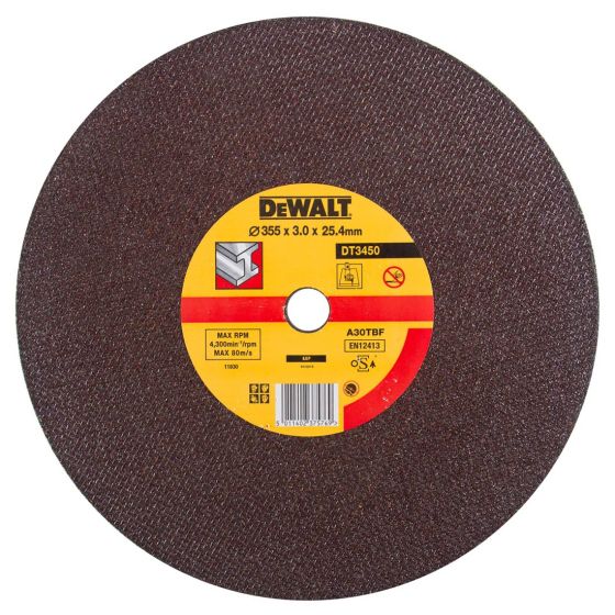 DeWalt DT3450-QZ 355mm x 3.0mm x 25.4mm Metal Cutting Disc