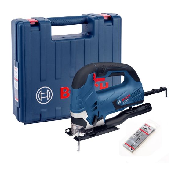 Bosch Professional GST 90 BE 90mm Bow Handle Jigsaw in Carry Case + 25 Blades
