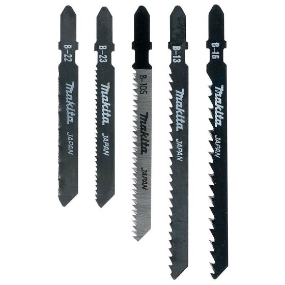 Makita A-86898 Jigsaw Blade Set x5 Blades for Wood & Metal