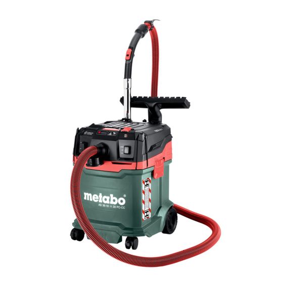Metabo AS 36-18 H 30 PC-CC H-Class Cordless Vacuum Cleaner Body Only